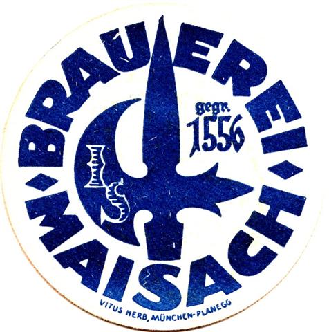maisach ffb-by maisacher rund 1a (215-brauerei maisach-blau) 